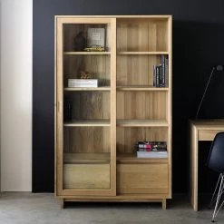 Ethnicraft Modern Dining Wave Oak Book Rack