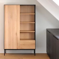 Ethnicraft Blackbird Oak Storage Cupboard Modern Dining