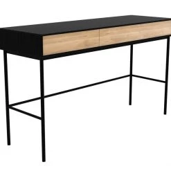 Ethnicraft Blackbird Oak Desk - 2 Drawers