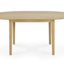Ethnicraft Oak Bok Round Extendable Dining Table