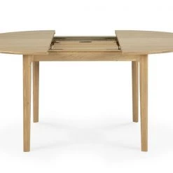 Ethnicraft Oak Bok Round Extendable Dining Table