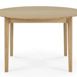 Ethnicraft Oak Bok Round Extendable Dining Table