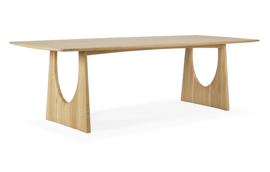 Ethnicraft Oak Geometric Dining Table Modern Dining 3 Ethnicraft Oak Geometric Dining Table Modern Dining