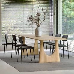 Ethnicraft Oak Geometric Dining Table Modern Dining 13 Ethnicraft Oak Geometric Dining Table Modern Dining