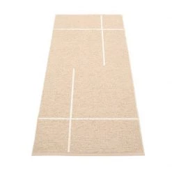 Pappelina Fred Beige & Vanilla Runner Rug
