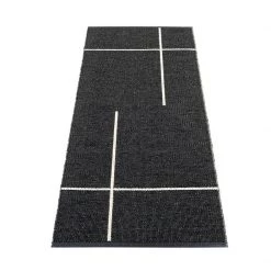 Pappelina Fred Black & Vanilla Runner Rug