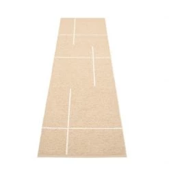 Pappelina Fred Beige & Vanilla Runner Rug