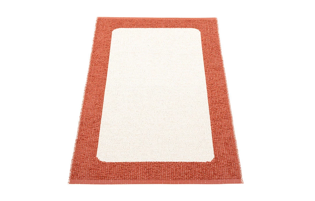 Pappelina Ilda Brick & Vanilla Runner Rug 3 Pappelina Ilda Brick & Vanilla Runner Rug