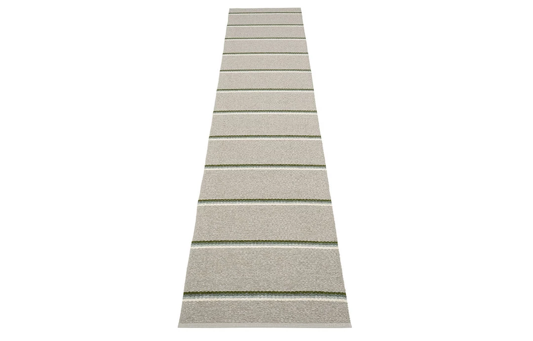 Pappelina Olle Green & Linen Runner Rug 7 Pappelina Olle Green & Linen Runner Rug