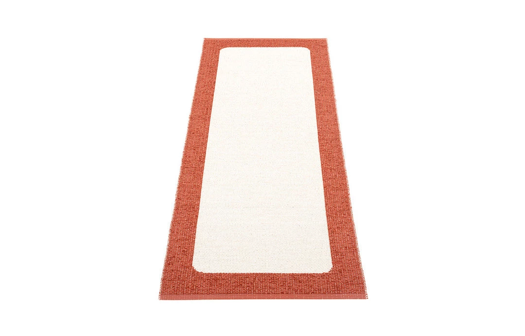 Pappelina Ilda Brick & Vanilla Runner Rug 9 Pappelina Ilda Brick & Vanilla Runner Rug