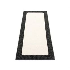 Pappelina Ilda Black & Vanilla Runner Rug