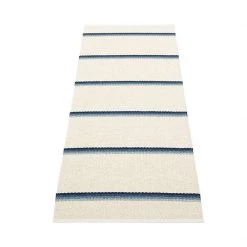 Pappelina Olle Blue & Vanilla Runner Rug 16 Pappelina Olle Blue & Vanilla Runner Rug