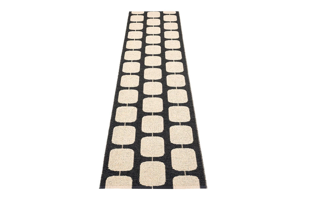 Pappelina Sten Black & Cream Runner Rug 7 Pappelina Sten Black & Cream Runner Rug