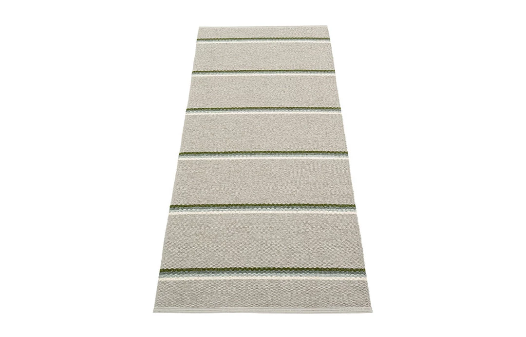Pappelina Olle Green & Linen Runner Rug 8 Pappelina Olle Green & Linen Runner Rug
