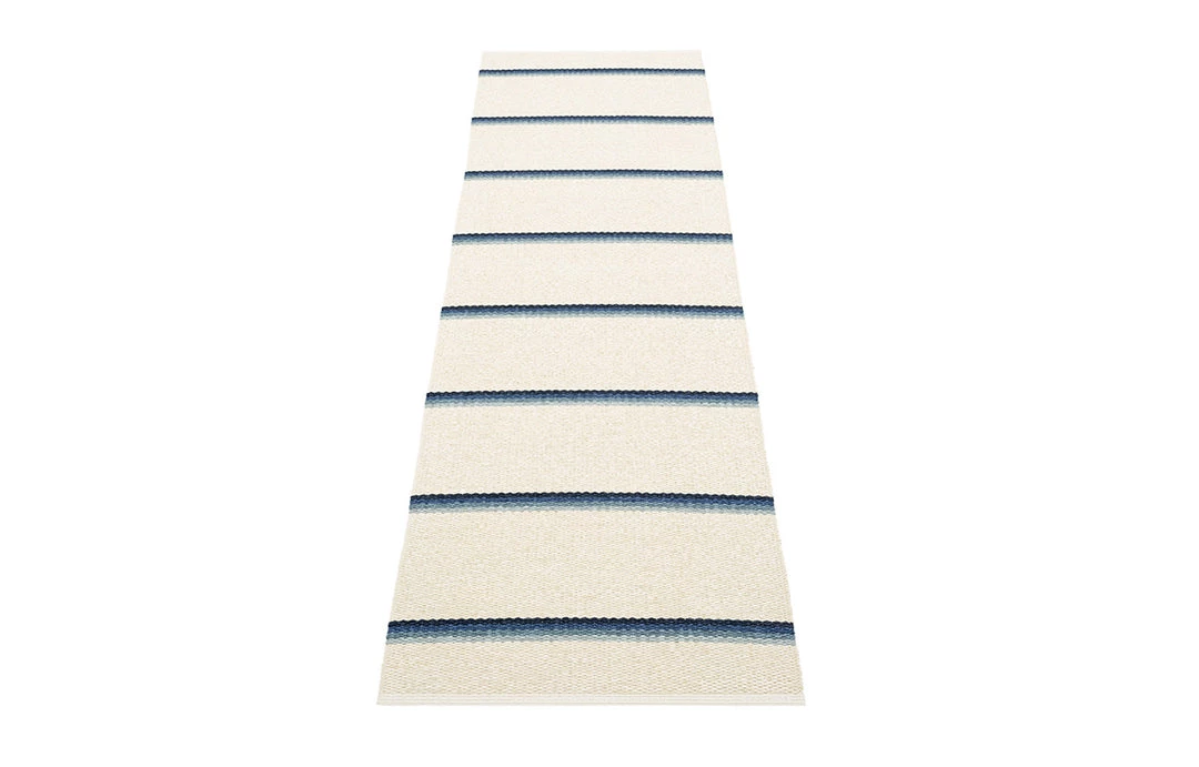 Pappelina Olle Blue & Vanilla Runner Rug 8 Pappelina Olle Blue & Vanilla Runner Rug