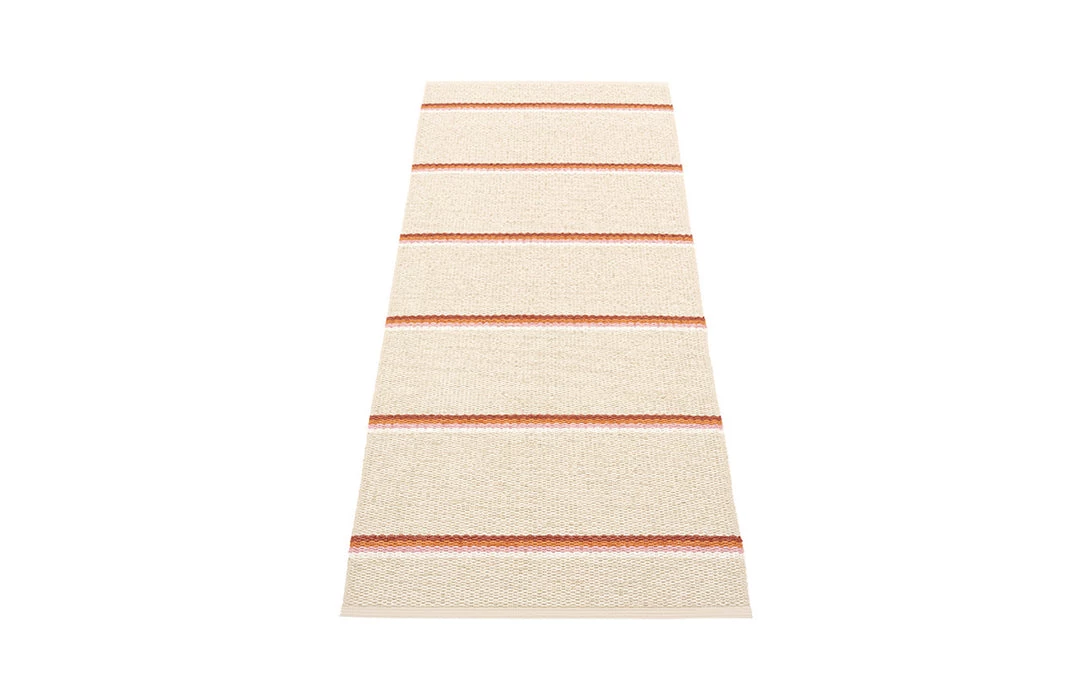 Pappelina Olle Brick & Cream Runner Rug 8 Pappelina Olle Brick & Cream Runner Rug