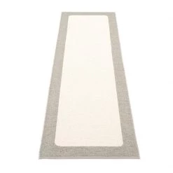 Pappelina Ilda Warm Grey & Vanilla Runner Rug