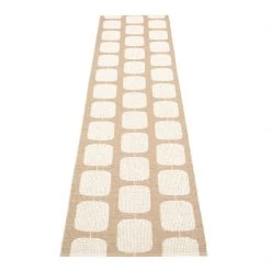 Pappelina Sten Light Nougat & Vanilla Runner Rug