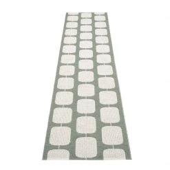 Pappelina Sten Army & Fossil Grey Runner Rug
