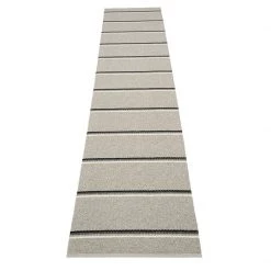 Pappelina Olle Grey & Linen Runner Rug