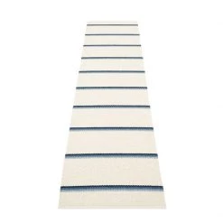 Pappelina Olle Blue & Vanilla Runner Rug 19 Pappelina Olle Blue & Vanilla Runner Rug