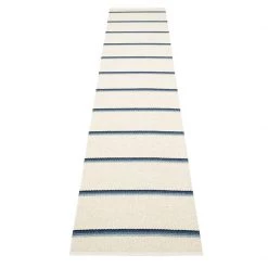 Pappelina Olle Blue & Vanilla Runner Rug 20 Pappelina Olle Blue & Vanilla Runner Rug