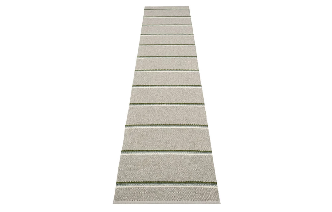 Pappelina Olle Green & Linen Runner Rug 11 Pappelina Olle Green & Linen Runner Rug