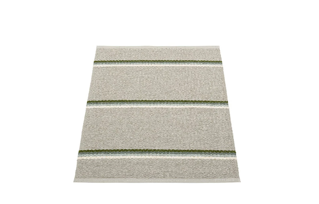 Pappelina Olle Green & Linen Runner Rug 3 Pappelina Olle Green & Linen Runner Rug