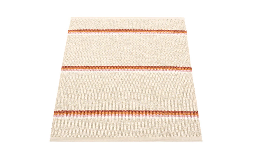 Pappelina Olle Brick & Cream Runner Rug 3 Pappelina Olle Brick & Cream Runner Rug