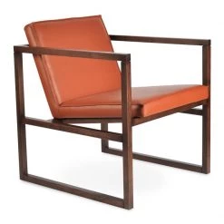 SohoConcept Modern Living Cube Wood Lounge Armchair