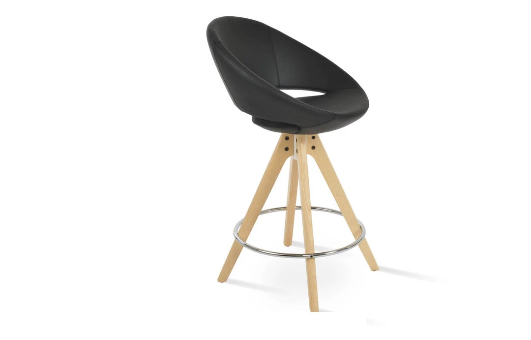 SohoConcept Crescent Pyramid Swivel Counter Stool 8 SohoConcept Crescent Pyramid Swivel Counter Stool