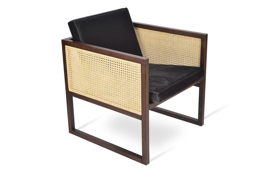 SohoConcept Cube Wood Wicker Lounge Armchair 3 SohoConcept Cube Wood Wicker Lounge Armchair