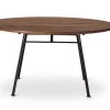 DK3 Corduroy Round Table With Fix Tabletop