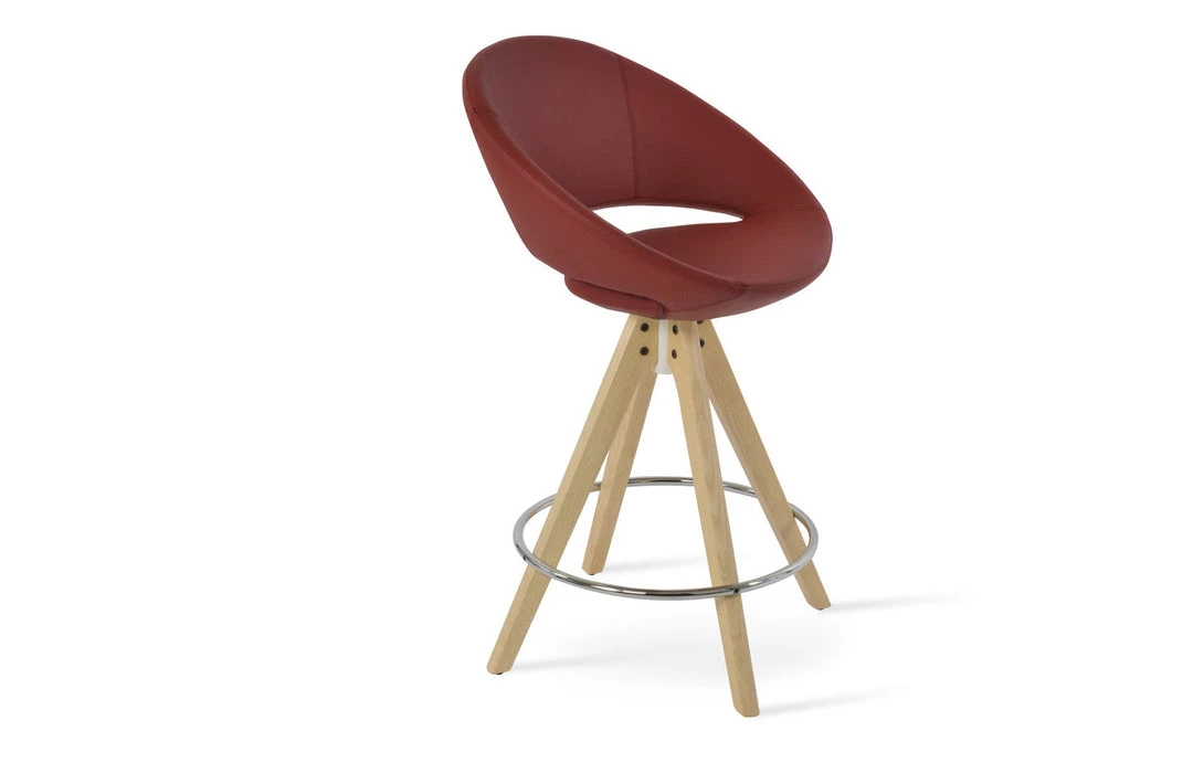 SohoConcept Crescent Pyramid Swivel Counter Stool 9 SohoConcept Crescent Pyramid Swivel Counter Stool