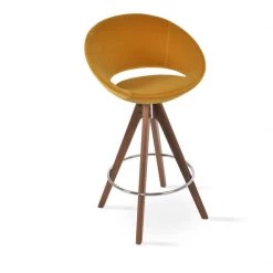 SohoConcept Crescent Pyramid Swivel Bar Stool