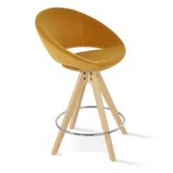 SohoConcept Crescent Pyramid Swivel Bar Stool