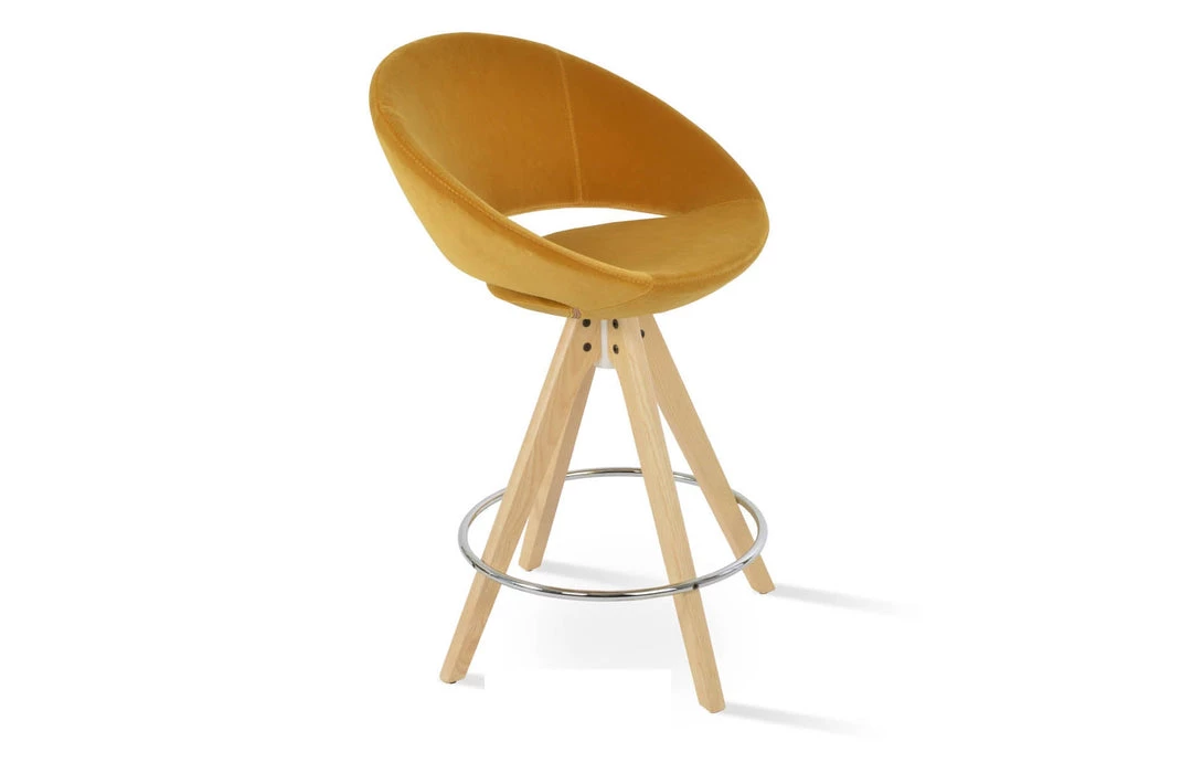SohoConcept Crescent Pyramid Swivel Counter Stool 11 SohoConcept Crescent Pyramid Swivel Counter Stool