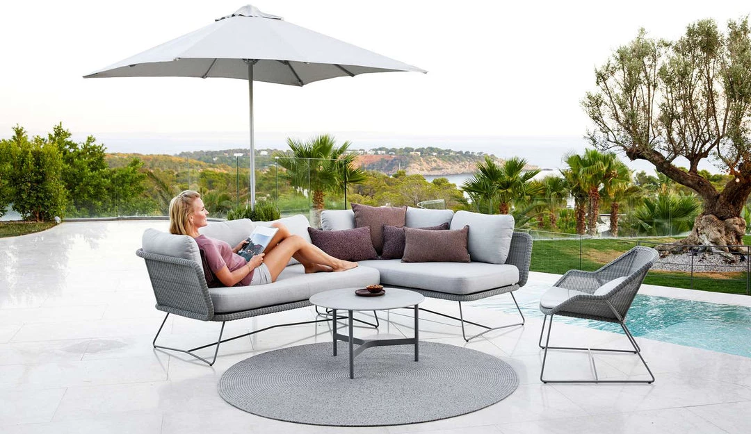 Cane-Line Harbour Parasol With Pulley System 4 Cane-Line Harbour Parasol With Pulley System