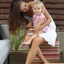 Mamagreen Stripe Horizontal Ottoman