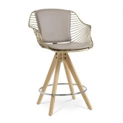 SohoConcept Zebra Pyramid Swivel Counter Stool