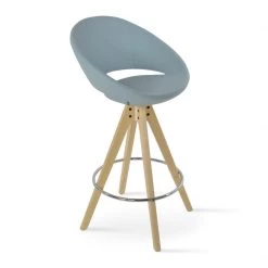 SohoConcept Crescent Pyramid Swivel Bar Stool