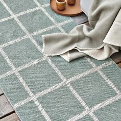Pappelina Ada Army & Metallic Stone Runner Rug