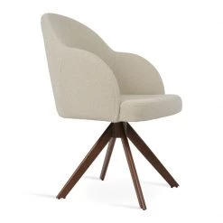 SohoConcept Modern Dining Alice Sword Swivel Armchair