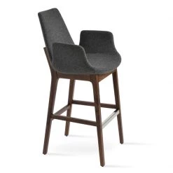 SohoConcept Eiffel Arm Wood Counter Stool