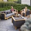 Cane-Line Angle 3-Seater Sofa With Teak Frame