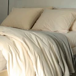 Area Modern Bedroom Anton Ginger Cotton Pillow Cases (pair)