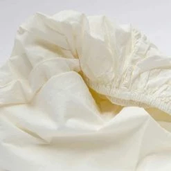 Area Anton Ivory Cotton Fitted Sheet