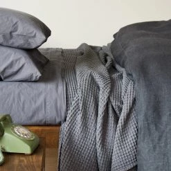 Area Anton Steel Cotton Pillow Cases (pair) Modern Bedroom