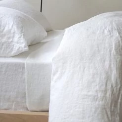 Area Modern Bedroom Anton White Cotton Fitted Sheet