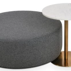 SohoConcept Ares End Table With Gold Brass